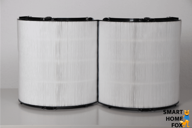 Die zwei 180 Grad gerundeten HEPA H13 Filter vom Dyson Purifier Humidify+Cool Formaldehyde PH04 Luftreiniger